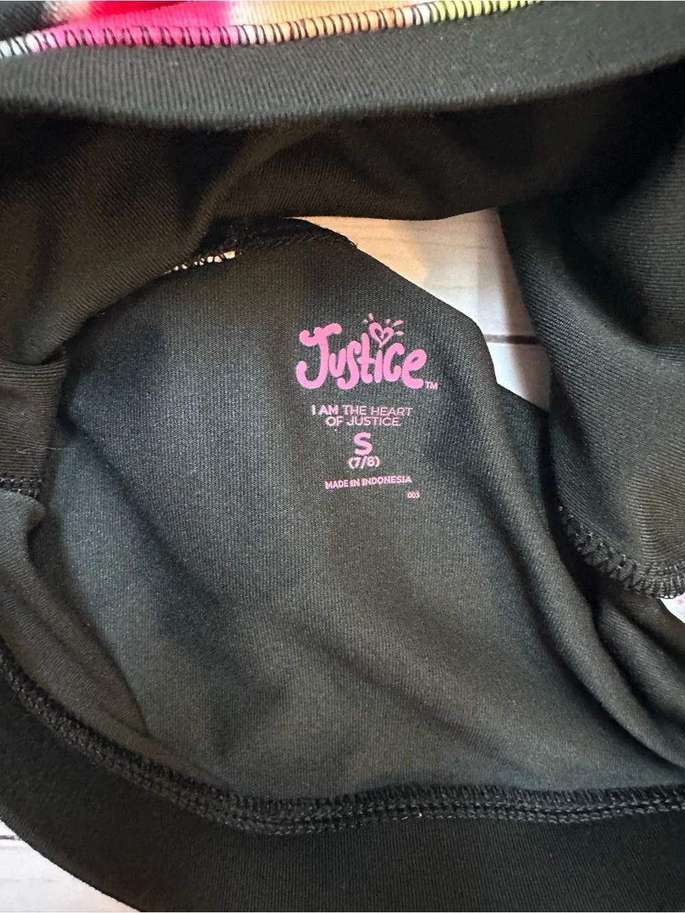Justice Tie Dye Sports Bra (size 7/8)